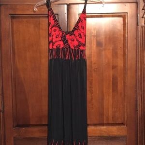Just Love maxi dress. Size Large. Red/black
