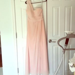 Bill Levkoff maxi bridesmaid dress