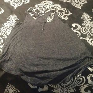 Dark Gray Razor Back Tank