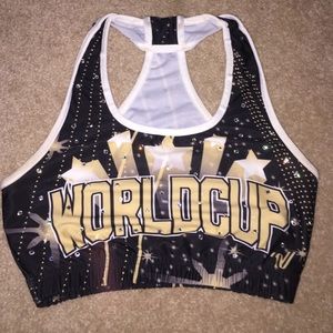 World Cup shooting star set sports bra and shorts
