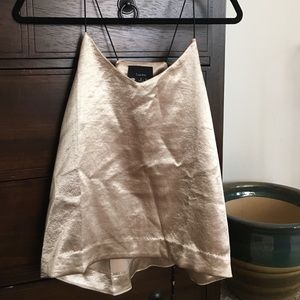 Gold metallic tank