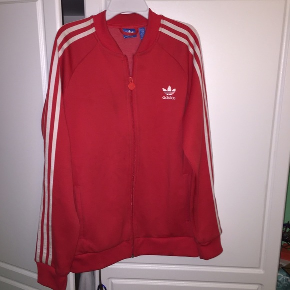 Adidas Red track suit jacket!