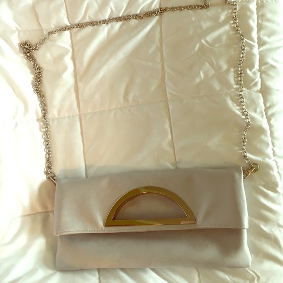 Faux leather, light gray, small handbag