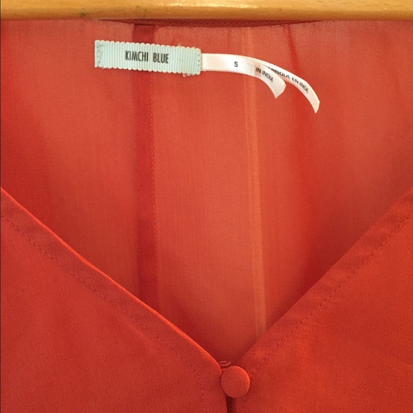 Vintage Rose Red Blouse - Picture 3 of 3