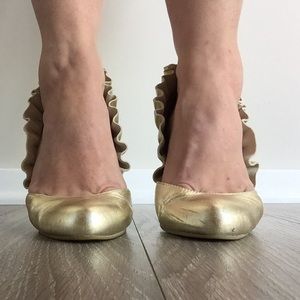 Jeffrey Campbell Shoes - Jeffrey Campbell Michelle Gold Unicorn Heels! Jeffrey Campbell Shoes - Jeffrey Campbell Michelle Gold Unicorn Heels!