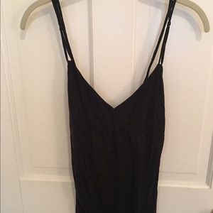 Vince black cotton tank