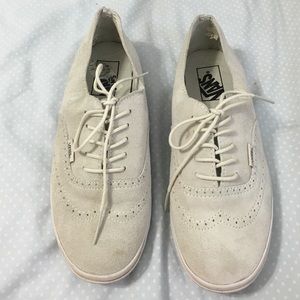 -ON HOLD- Creme Suede Vans