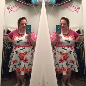 Limited by Yours Clothing Floral Skater Dress