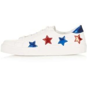 TopShop red white & blue shoes