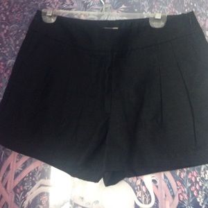 Pleated j crew linen shorts