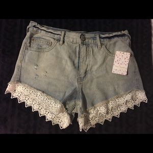 Free People denim shorts