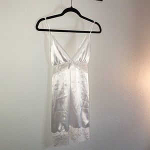 White "silk" negligee. Never worn.