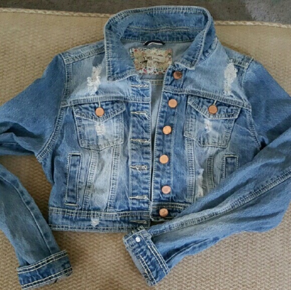 Jean crop jacket