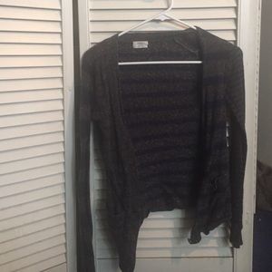 Stripped Dark grey cardigan