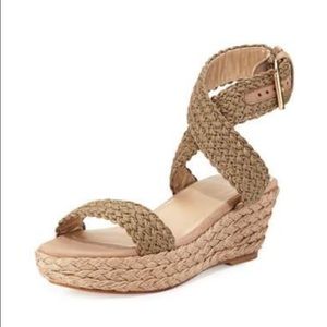 Stuart Weitzman Alexlo Espadrilled Crochet sandals