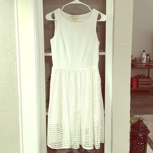 REDUCED ❗️NEVER WORN Michael Kors Wht Eyelet Dress