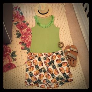 Grass Green Old Navy Petal Tank