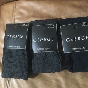 Three pairs of tights - NEW!!!  For one price!
