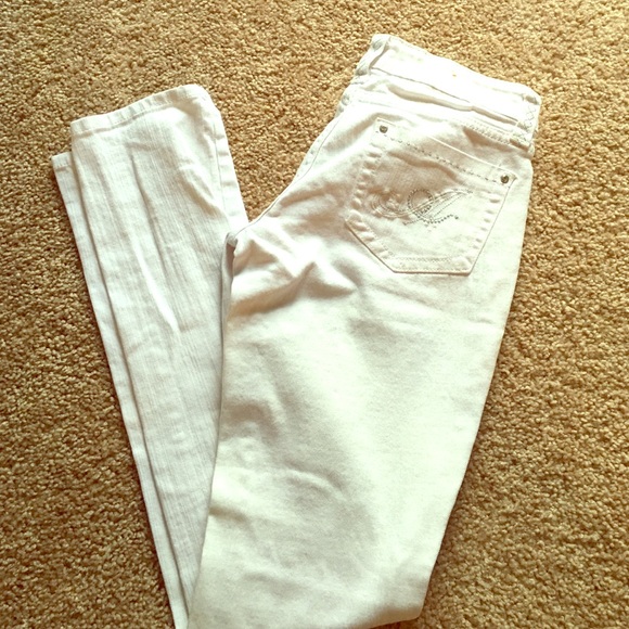 White skinny jeans Bisou D'eve