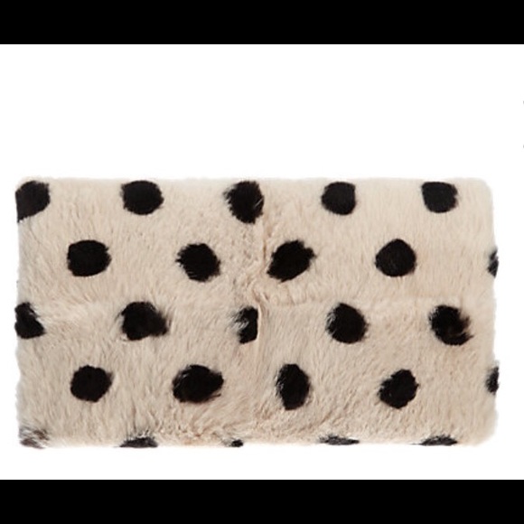 MJ - Too hot to party rabbit fur foldover clutch - Picture 4 of 4