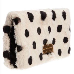 MJ - Too hot to party rabbit fur foldover clutch