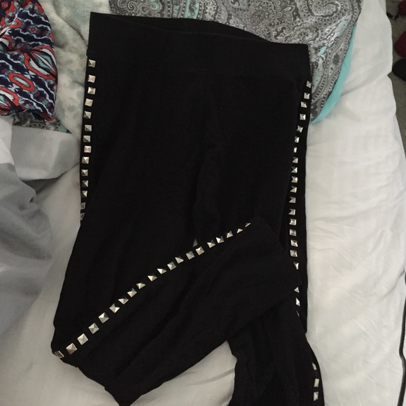 cropped jeweled leggings