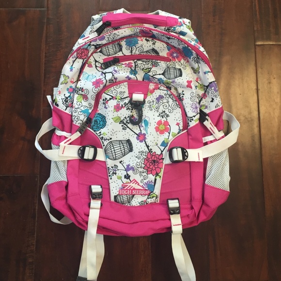 high sierra floral backpack