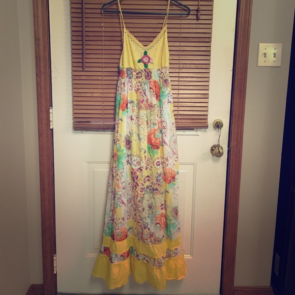 Yellow Multicolored Maxi Dress