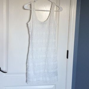 Detailed White Forever 21 Dress