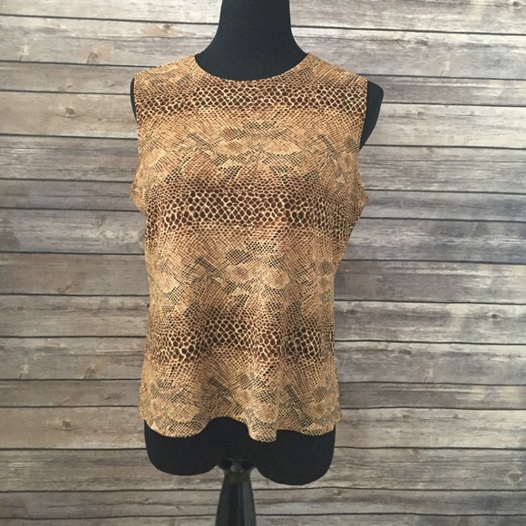 Laura Ashley Tops - Snake Print Top