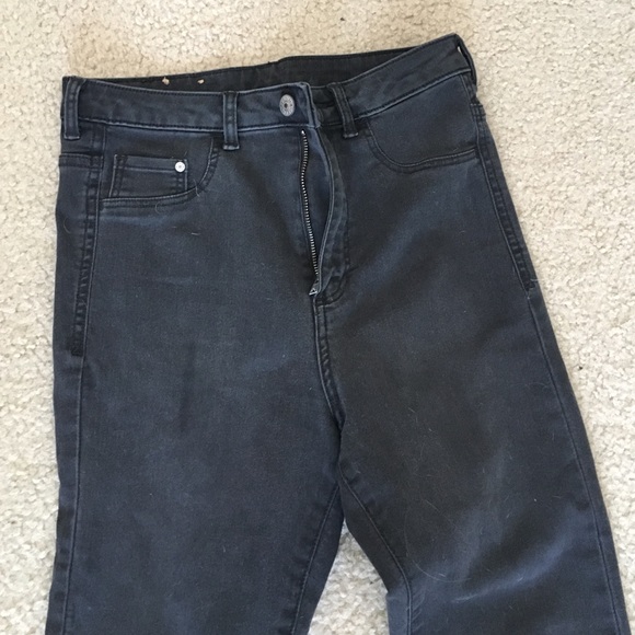 High waisted skinny jeans
