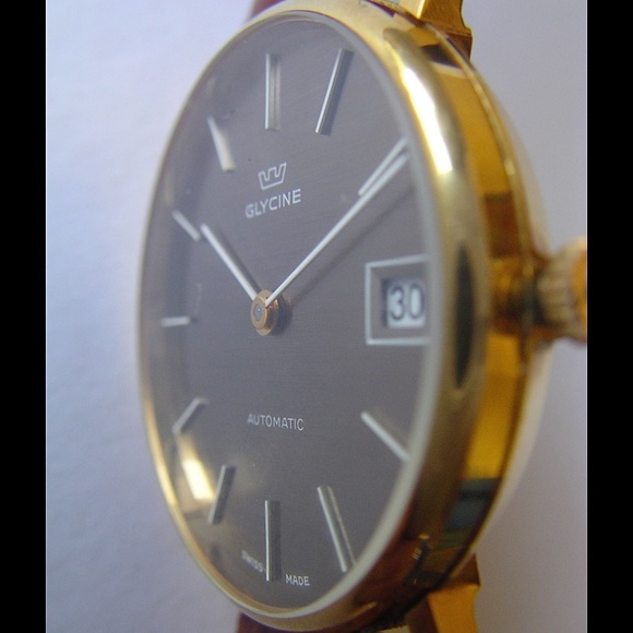 Handsome Vintage 90s Glycine Mens Dress Watch - Picture 2 of 4