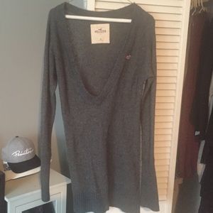 Grey knit hollister sweater