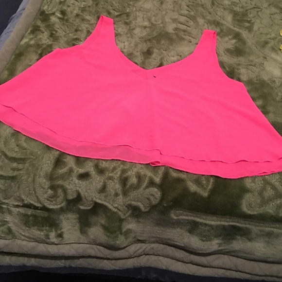 Forever 21 pink and yellow top neon color - Picture 3 of 3