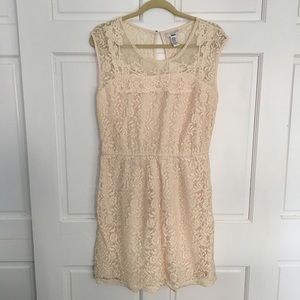 NWT Bar III Cream Lace Crochet "Savannah" Dress
