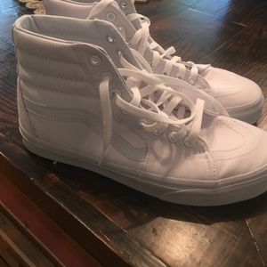 White high top vans sz 9