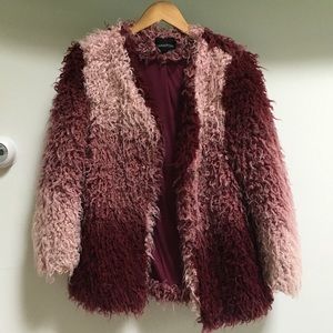 MINK PINK Shag Ombre Coat