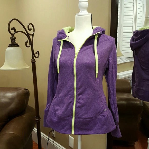 Womens HIND purple hood sweatshirt M
