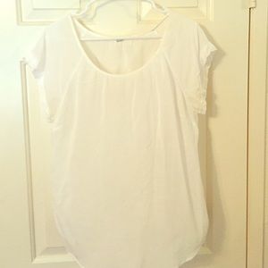 Old navy white short sleeve top size large
