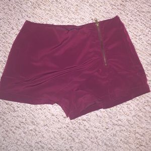 Burgundy Skort