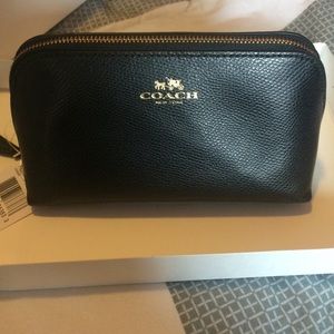 Black Coach cosmetic case *NEW WITH TAGS*
