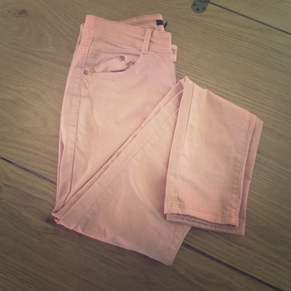 Forever 21 pink skinny jeans