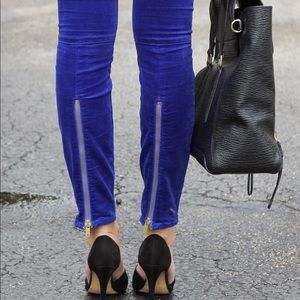 NWT, Gap velvet skinny zip ankle pants, 27