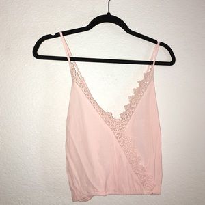 Blush colored crop top