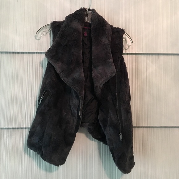 Material Girl Jackets & Blazers - Faux Fur Material Girl Vest