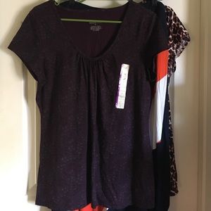 NWT Purple v-neck shirt