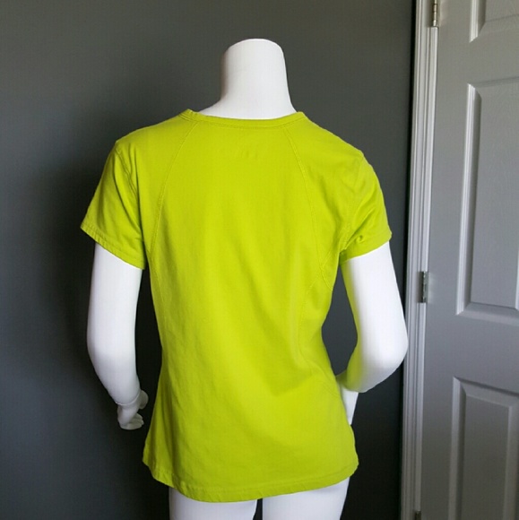 Bright Neon Chartreuse Activewear T-shirt - EUC - Picture 2 of 4