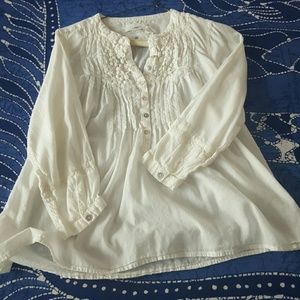 White cotton blouse