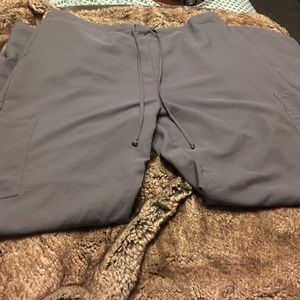 ✖️ sold ✖️ slate gray white cross scrub pants