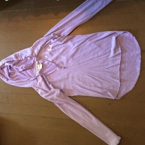 VS pink hooded long sleeve shirt